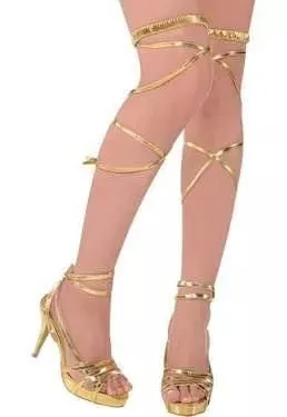 Gold Goddess Leg Wraps Halloween thumbnail 1