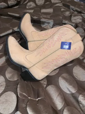 Tan Leather Point Toe Cowgirl Boots thumbnail 4