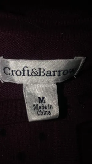 Croft & Barrow Polka Dot Buttoned Cardigan thumbnail 4