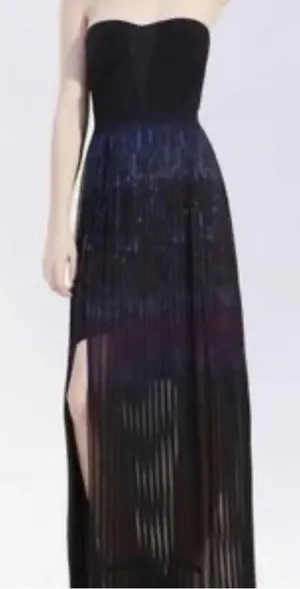 Silence + Noise Strapless Pleated Maxi Dress Size 8 NWT‎ thumbnail 1