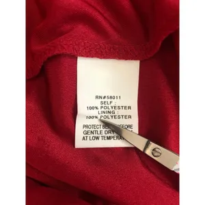 Kurt Thomas Red Cowl Neck Slinky Halter Gown Size 2 Beaded Open Back Maxi Dress thumbnail 8