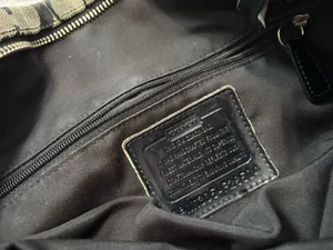 Coach Bag Shoulder Black Signature Canvas thumbnail 4
