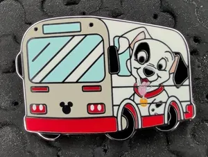Disney parks 2026 WDW hidden Disney wave a buses Dalmatian puppy trading pin thumbnail 1