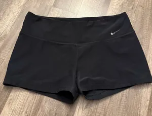 Nike Dri-FIT Black Low Rise Athletic Compression Shorts thumbnail 1