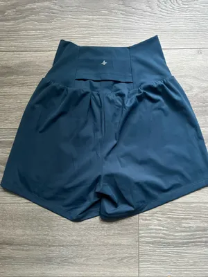 Halara Blue Layered Shorts Size S Run Walk Yoga Pilates Tennis Golf Workout Gym thumbnail 2