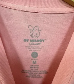My Melody Kawaii Strawberry Fields Forever Sanrio Tee M thumbnail 4