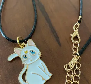 Handmade Necklace Cat Artemis Sailor Moon Anime thumbnail 2