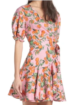 Finders Keepers Aranciata Wrap Dress Size Small thumbnail 1