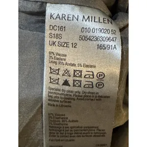 Karen Millen Dress One Shoulder Asymmetrical Hem Size 8 thumbnail 6