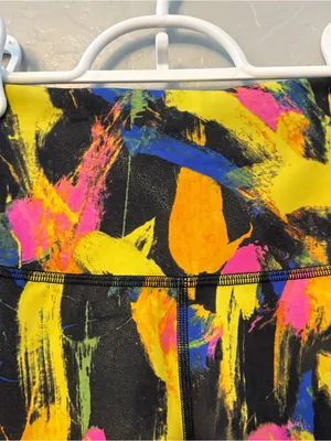 Lululemon wunder train high-rise short 6" in undertone black multi color size 2 thumbnail 2