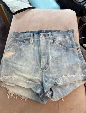 Bleached wrangler denim cutoffs thumbnail 1
