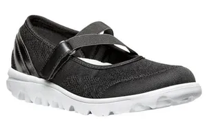 Propet Travelactiv Mary Jane Black Mesh Walking Sneakers Size 7 thumbnail 1