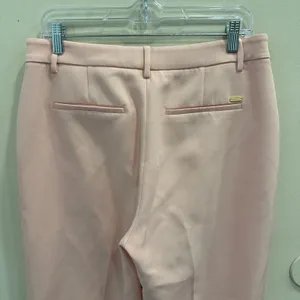 Scotch & Soda Pastel Cadillac Pink Edie Tailored Wide Leg Crepe Trousers Large‎ thumbnail 7