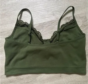 Aerie superchill seamless corset crop top size small thumbnail 2