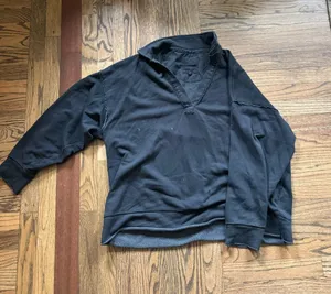 aerie Black V‑Neck Pullover thumbnail 1