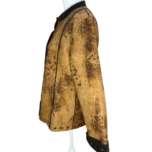 Vintage Western Urban Tribe Jacket Women Large Brown Animal Print thumbnail 3
