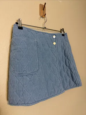 Blank‎ NYC quilted denim skirt Size 28 NWT thumbnail 2