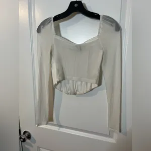 Princess Polly Gypsie Mesh Renaissance Coquette Soft Girl Blouson Corset Top US6 thumbnail 5