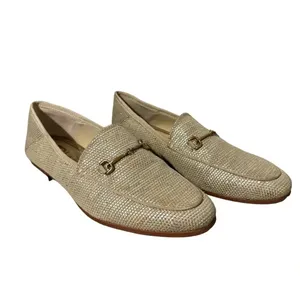 ✨ Sam Edelman Loraine Woven Loafers Metallic Gold Flats‎ Sz 6.5 VGUC ✨ thumbnail 2