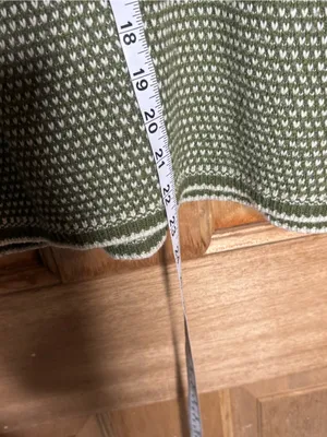 J. Crew Olive and Cream Textured Crewneck Sweater size S thumbnail 4