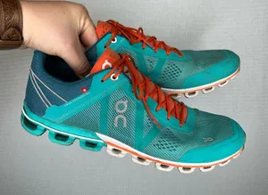 On Cloud | Running Teal and Orange Women's Sneakers 10.5‎ thumbnail 1