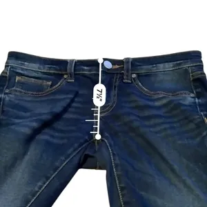 BKE Stella Straight Jeans Womens 25 Dark Wash‎ Blue Low Rise Whiskered Denim thumbnail 8