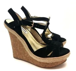 Steve Madden p lemm black platform wedges thumbnail 1