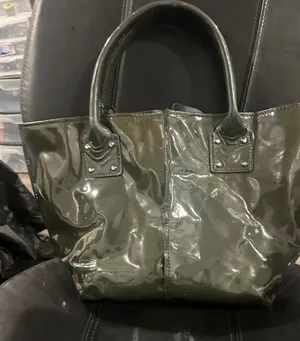 Orciani Olive Green Patent Tote thumbnail 1