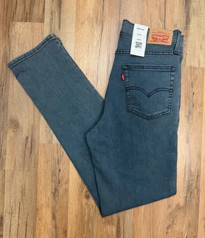 Levi's 724 High Rise Slim Straight Jeans 30x32 Gray Wash‎ NWT thumbnail 1