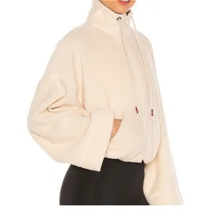 Free‎ People Movement Women's Climb High Fleece Jacket Cream Sz M thumbnail 5