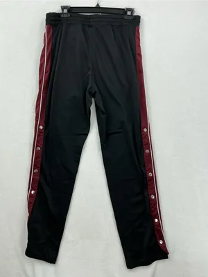 Free People Black Track Joggers with Burgundy Side Stripe 114 thumbnail 8