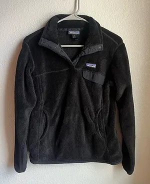 Patagonia Re-Tool Fleece Pullover Black thumbnail 1