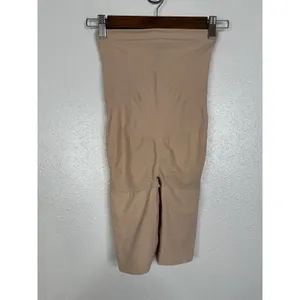 Spanx OnCore High-Waisted Mid-Thigh Short Beige Nude‎ Shapewear Womens XL SS1915 thumbnail 2
