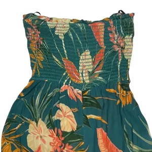 Patrons of Peace Hacienda Strapless Jumpsuit Birds of‎ Paradise Small GUC thumbnail 5