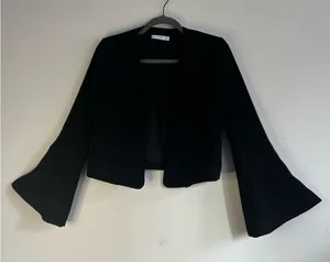 Mango Suit Black Women's Flared Sleeve Blazer Size USA XS EUR S MEX CH thumbnail 1