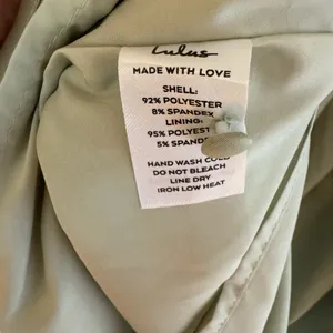 NWT Lulus What a Stunner Sage‎ Green Satin Asymmetrical Mini Dress, Medium thumbnail 4
