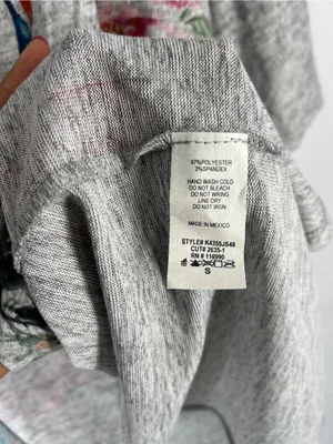 Ginger‎ G Floral Crane Print Soft Knit Open Front Cardigan Size S thumbnail 8