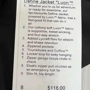 Define Jacket Lululemon Luon thumbnail 4