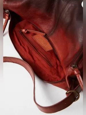 NWT Free People Rumble Leather Sling Bag ~ Dark Roast ~ SOLD OUT HTF!! thumbnail 5