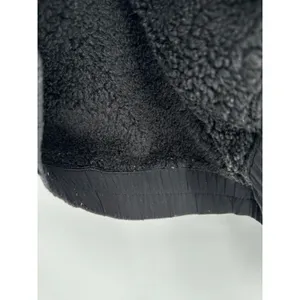 Lululemon Reversible Fleece Jacket Womens 8‎ Black Full Zip Sherpa Lined Hooded thumbnail 7