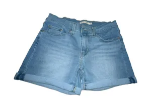 Levis Light‎ Wash Cuffed Jean Shorts Size 27 thumbnail 1