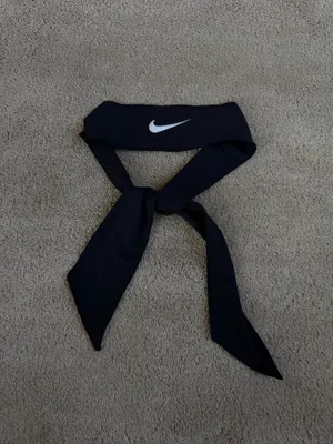 Nike Black Dri-FIT Tie Headband thumbnail 2