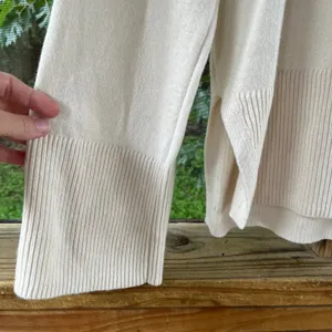 Banana Republic Factory Women's Long Turtleneck Sweater Cream Size S thumbnail 3