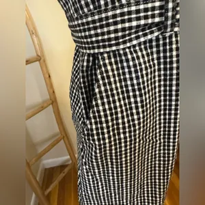 Hollister Gingham Dress Medium Black White thumbnail 2