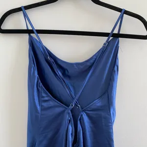 Princess Polly Navy Janson Playsuit Satin Ruffle Romper Size 6 **FLAWS** thumbnail 12