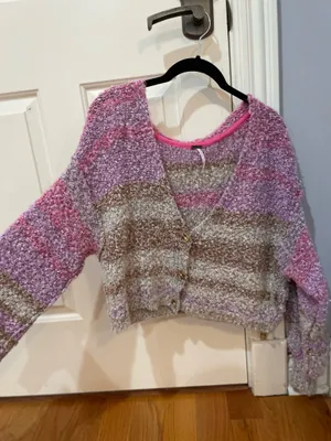 Free People Sweater Cardigan XS multicolor thumbnail 5