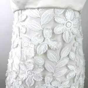 Alexis Elaina Revolve Floral 3D Applique Tie Bow Mini Dress Size Small thumbnail 4