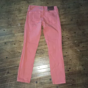 Tory Burch salmon pink size 24 cropped skinny jeans thumbnail 5