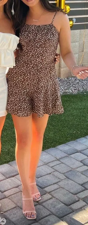 Amazon Floral Printed Romper thumbnail 1