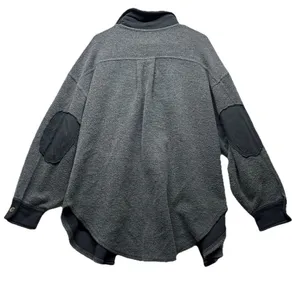 Free People Ruby Jacket Small Incense Black Gray Fleece Shacket Size Small thumbnail 4